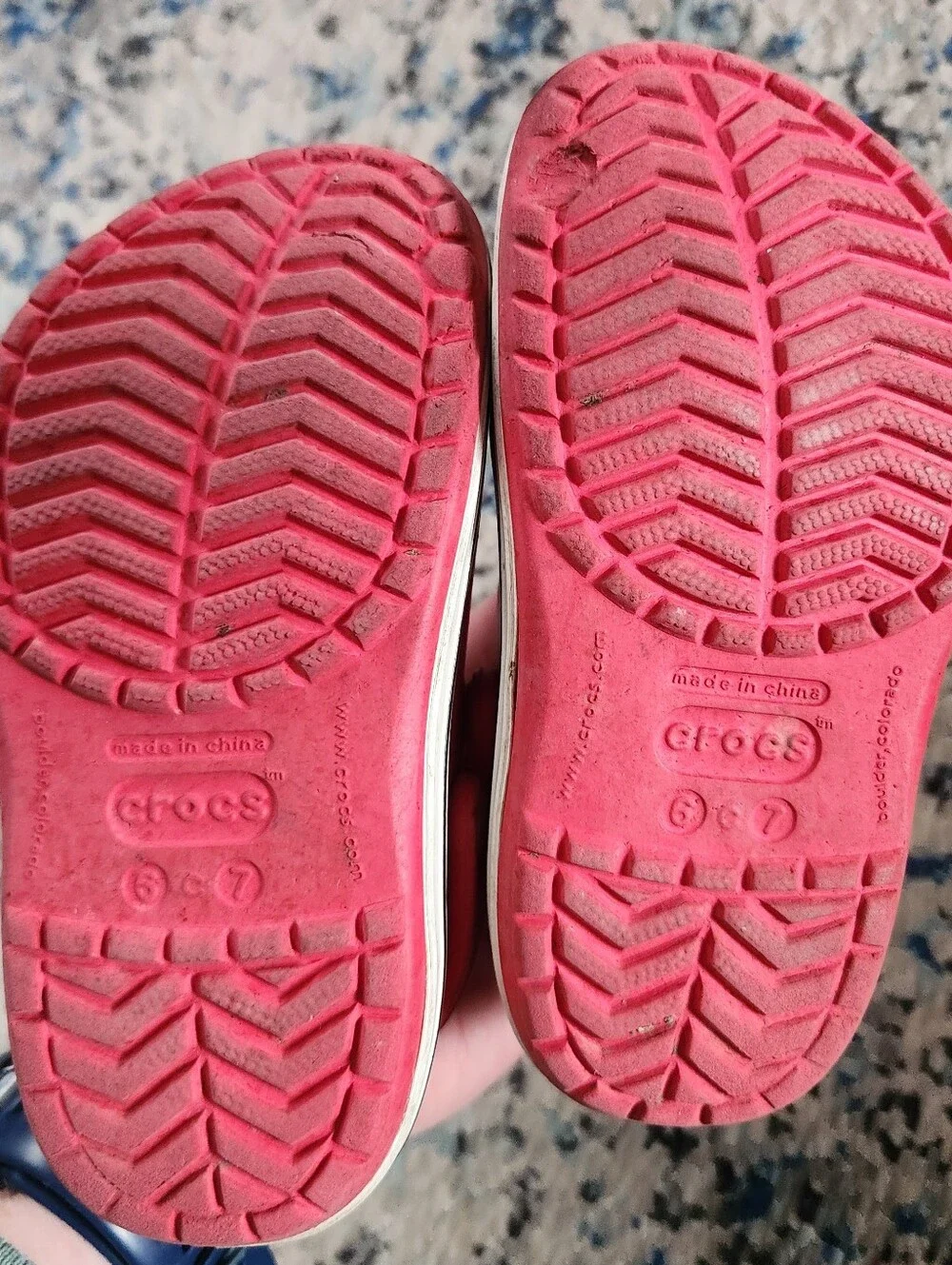 CROCS Kids Bright Red Classic Clogs